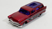 2015 Hot Wheels HW Workshop Garage 8 Crate Metalflake Dark Red Die Cast Toy Car Vehicle