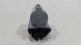 1990s Soma Train Gas Fuel Tanker Car 402107 - 10140 Grey Black Plastic Toy Railroad Vehicle