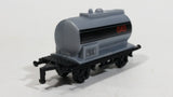 1990s Soma Train Gas Fuel Tanker Car 402107 - 10140 Grey Black Plastic Toy Railroad Vehicle