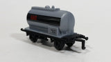 1990s Soma Train Gas Fuel Tanker Car 402107 - 10140 Grey Black Plastic Toy Railroad Vehicle