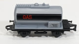 1990s Soma Train Gas Fuel Tanker Car 402107 - 10140 Grey Black Plastic Toy Railroad Vehicle