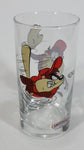 1998 Smucker's Collectables Warner Bros. Baseball Themed Taz Tasmansian Devil Cartoon Character Small Drinking Glass