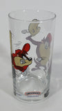 1998 Smucker's Collectables Warner Bros. Baseball Themed Taz Tasmansian Devil Cartoon Character Small Drinking Glass