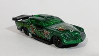 1999 Hot Wheels Terrorific At-A-Tude Metalflake Dark Green Die Cast Toy Car Vehicle