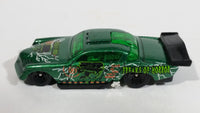 1999 Hot Wheels Terrorific At-A-Tude Metalflake Dark Green Die Cast Toy Car Vehicle