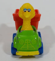 1982 Playskool The Muppets Sesame Street Big Bird Builders Dump Truck Green and Orange Die Cast Toy Car Vehicle