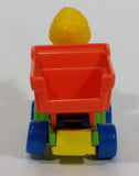 1982 Playskool The Muppets Sesame Street Big Bird Builders Dump Truck Green and Orange Die Cast Toy Car Vehicle