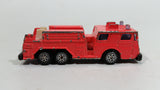 Rare Vintage TootsieToys Hard Body Fire Truck Peach Orange-Red Die Cast Toy Firefighting Vehicle