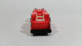 Rare Vintage TootsieToys Hard Body Fire Truck Peach Orange-Red Die Cast Toy Firefighting Vehicle