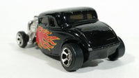 Maisto '34 Ford Hot Rod Black w/ Flames 1/64 Scale Die Cast Toy Car Vehicle