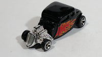 Maisto '34 Ford Hot Rod Black w/ Flames 1/64 Scale Die Cast Toy Car Vehicle