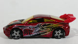 2003 Hot Wheels Dragon Wagons Toyota Celica Metallic Red Die Cast Toy Race Car Vehicle