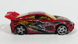 2003 Hot Wheels Dragon Wagons Toyota Celica Metallic Red Die Cast Toy Race Car Vehicle