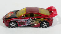 2003 Hot Wheels Dragon Wagons Toyota Celica Metallic Red Die Cast Toy Race Car Vehicle