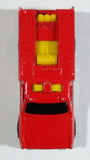 1986 Hot Wheels Workhorses Rescue Ranger Red Fire Truck Die Cast Toy Car Vehicle - Yellow lights