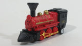 1990s Soma W.P. 20357 Engine Locomotive Pullback Motorized Friction Red Black Die Cast Toy Railroad Vehicle