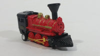 1990s Soma W.P. 20357 Engine Locomotive Pullback Motorized Friction Red Black Die Cast Toy Railroad Vehicle