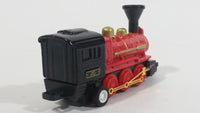 1990s Soma W.P. 20357 Engine Locomotive Pullback Motorized Friction Red Black Die Cast Toy Railroad Vehicle