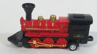 1990s Soma W.P. 20357 Engine Locomotive Pullback Motorized Friction Red Black Die Cast Toy Railroad Vehicle