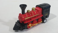 1990s Soma W.P. 20357 Engine Locomotive Pullback Motorized Friction Red Black Die Cast Toy Railroad Vehicle