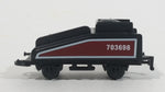 1990s Soma Train Coal Hauler Car 703698 Maroon and Black Plastic Toy Railroad Vehicle