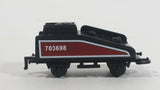 1990s Soma Train Coal Hauler Car 703698 Maroon and Black Plastic Toy Railroad Vehicle