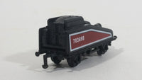 1990s Soma Train Coal Hauler Car 703698 Maroon and Black Plastic Toy Railroad Vehicle