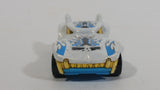 2012 Hot Wheels Creature Cars Howlin' Heat White Blue Die Cast Toy Car Vehicle