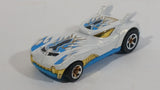 2012 Hot Wheels Creature Cars Howlin' Heat White Blue Die Cast Toy Car Vehicle