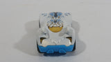 2012 Hot Wheels Creature Cars Howlin' Heat White Blue Die Cast Toy Car Vehicle