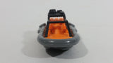 2015 Matchbox MBX Explorers Sea Spy Boat Orange Grey Black Plastic and Die Cast Toy Watercraft Vehicle