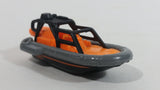 2015 Matchbox MBX Explorers Sea Spy Boat Orange Grey Black Plastic and Die Cast Toy Watercraft Vehicle