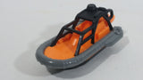 2015 Matchbox MBX Explorers Sea Spy Boat Orange Grey Black Plastic and Die Cast Toy Watercraft Vehicle