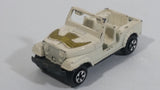 Vintage 1981 ERTL Dukes of Hazzard Daisy Duke's Jeep White Cream Die Cast Toy Car Vehicle 1/64 Scale