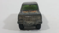 1981 Hot Wheels Ford Bronco Black Die Cast Toy Car SUV Vehicle BW Hong Kong with Black Canopy