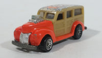 2001 Hot Wheels Skateboarders '40s Woodie Orange Die Cast Toy Classic Car Vehicle