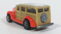 2001 Hot Wheels Skateboarders '40s Woodie Orange Die Cast Toy Classic Car Vehicle