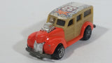 2001 Hot Wheels Skateboarders '40s Woodie Orange Die Cast Toy Classic Car Vehicle