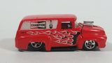 2010 Hot Wheels HW Performance 1956 Ford Truck Champion Spark Plugs Red Die Cast Toy Car Hot Rod Vehicle