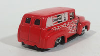 2010 Hot Wheels HW Performance 1956 Ford Truck Champion Spark Plugs Red Die Cast Toy Car Hot Rod Vehicle