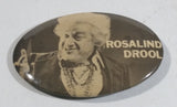 Vintage Rosalind Drool 'Narrator' from Saskatchewan Black and White Oval Shaped Pin