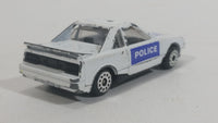 1980s Zee Zylmex Toyota MR2 White and Blue Police Car No. D81 Emergency Die Cast Toy Vehicle