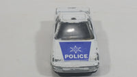 1980s Zee Zylmex Toyota MR2 White and Blue Police Car No. D81 Emergency Die Cast Toy Vehicle