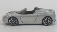 2008 Hot Wheels 2008 Tesla Roadster Metalflake Silver Die Cast Toy Car Vehicle