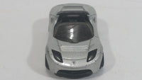 2008 Hot Wheels 2008 Tesla Roadster Metalflake Silver Die Cast Toy Car Vehicle