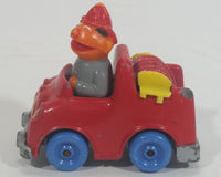 1981 Hasbro The Muppets Sesame Street Ernie Fireman Red Fire Truck Die Cast Toy Car Emergency Vehicle