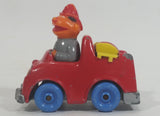 1981 Hasbro The Muppets Sesame Street Ernie Fireman Red Fire Truck Die Cast Toy Car Emergency Vehicle