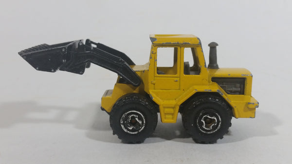 Vintage Majorette Tracto Bull Dozer Front End Loader No. 211 & 263 Yellow Black 1/87 Scale Die Cast Toy Construction Equipment Vehicle