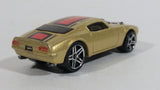 2007 Hot Wheels '70 Pontiac Firebird Metalflake Gold Die Cast Toy Muscle Car Vehicle