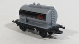 1990s Soma Train Gas Fuel Tanker Car 402107 - 10140 Grey Black Plastic Toy Railroad Vehicle